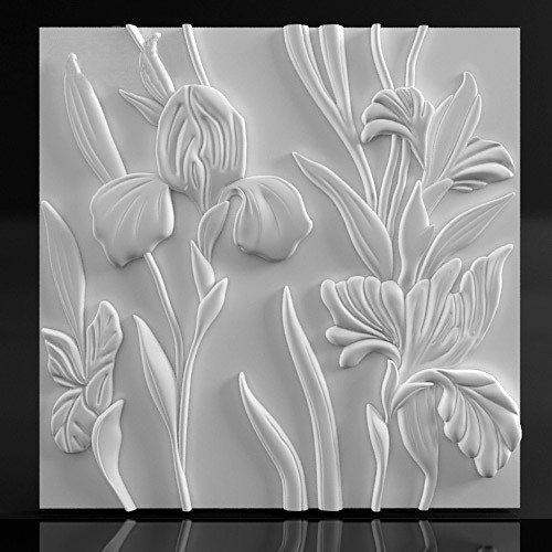 3d панель из гипса Azaleas