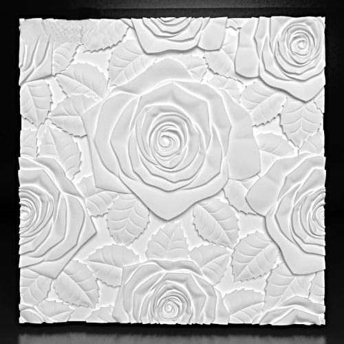 3d панель из гипса Bouquet