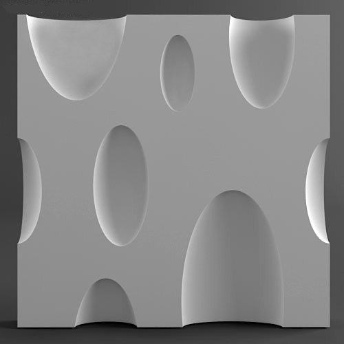 3d панель из гипса Bubbles