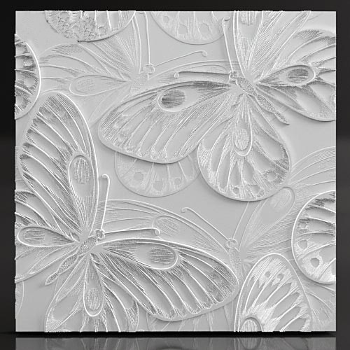 3d панель из гипса Butterfly