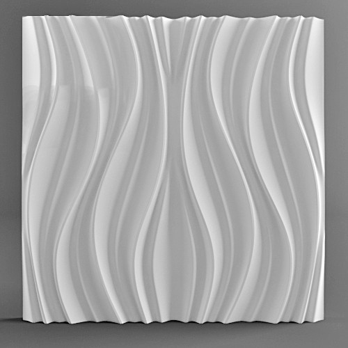 3d панель из гипса Лотос
