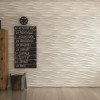 3D панель гипсовая «ОСТРЫЕ ВОЛНЫ» размер 50х50 см