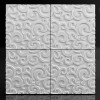 3d панель из гипса Leaf